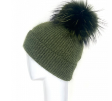 Load image into Gallery viewer, Angora Blend Pom Hat HA-41
