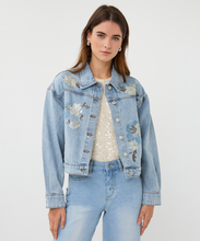 Load image into Gallery viewer, Embroidered Denim Jacket 12008

