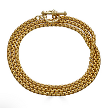 Load image into Gallery viewer, Gold Box Chain Lariat
