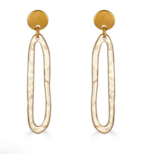 Matte Gold Swirl Earrings