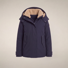 Load image into Gallery viewer, Solana Hooded Coat D33087W-GRIN23-S
