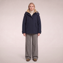 Load image into Gallery viewer, Solana Hooded Coat D33087W-GRIN23-S
