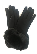 Load image into Gallery viewer, Fur Trim Gloves VG29
