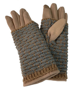 Layered knit gloves VG55