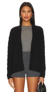 Laced Cable open Cardigan