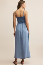 Load image into Gallery viewer, Bayside Chambray Midi Dress ZD252872
