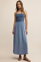 Load image into Gallery viewer, Bayside Chambray Midi Dress ZD252872
