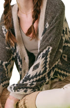 Load image into Gallery viewer, Geo print knit cardigan

