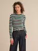 Callum stripe Rib LS Crewneck 110051438