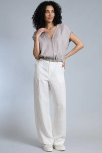 Cupro Linen Flare Pant pant P4310