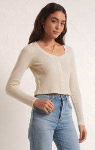 Ciana Cropped Waffle top ZT241200