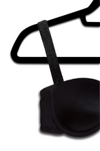 Load image into Gallery viewer, Strap-its plunge bra onyx cyrystal strap- black
