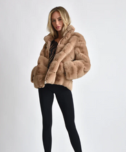 Load image into Gallery viewer, Deya Front Zip Faux Fur Jacket
