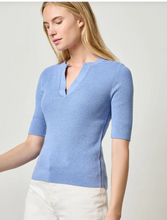 Load image into Gallery viewer, Elbow Sleeve Split Neck Sweater PA2868
