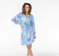 Load image into Gallery viewer, Bayside Leaves Print Dress- Esqualo
