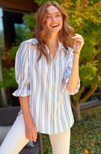 Load image into Gallery viewer, SIRENA SHIRT DROP NEEDLE STRIPE 3168035S
