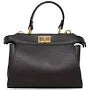 GF0823 GENUINE ITALIAN LEATHER HANDLE AND CROSSBODY