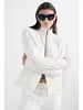 NYLON QUILTED CABLE SLV ZIP CARDIGAN LRSN6-144