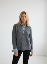 Load image into Gallery viewer, Jordan Quarter Button Sweater RO-1243
