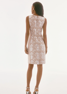 Brocade Floral Print Sheath Dress 251742