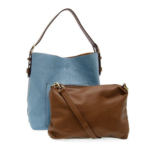 Hobo Bag with Toffee handle L8008