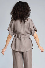 Load image into Gallery viewer, Cupro  linen Safari Shirt T6393
