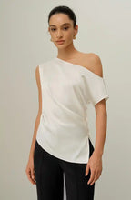 Load image into Gallery viewer, Silk Ruched Side Top 91T6111
