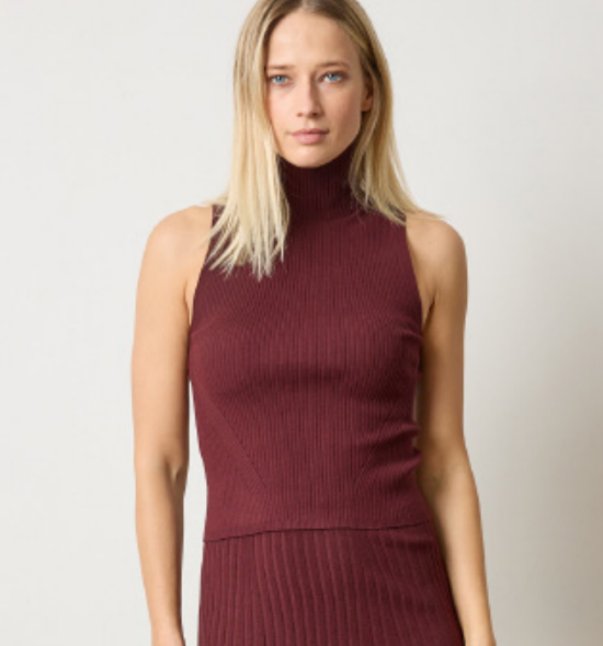 Rib Turtleneck Shell PA 3036