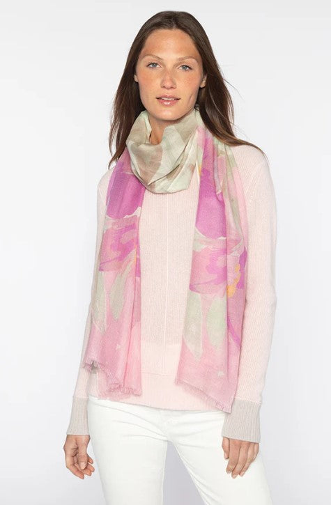 KIWI BLOOMS PRINT SCARF LRAS4