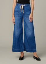 Load image into Gallery viewer, THE MADELINE PANT HIGH RISE DRAWSTRING WIDE LEG CROP XS5COU8094
