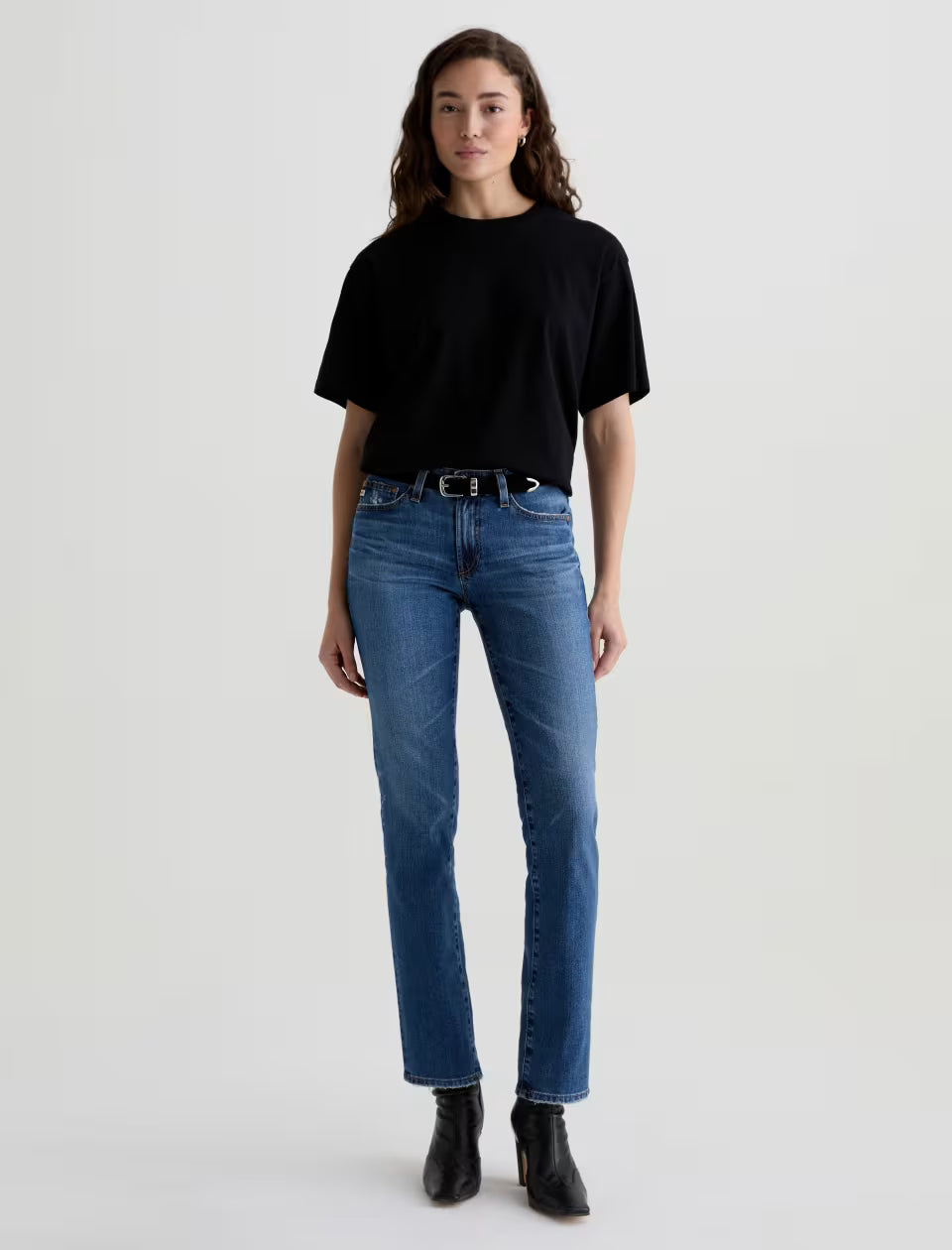 AG Sandra Low-Rise Straight Denim