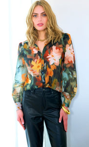 COLETTE BLOUSE AUTUMN FLORAL 3592074A