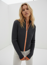 Load image into Gallery viewer, Vera  Mock Neck Zip Front Sweater  RO-1234
