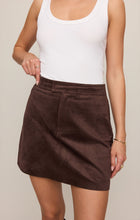 Load image into Gallery viewer, Perri Suede Mini Skirt ZK263360

