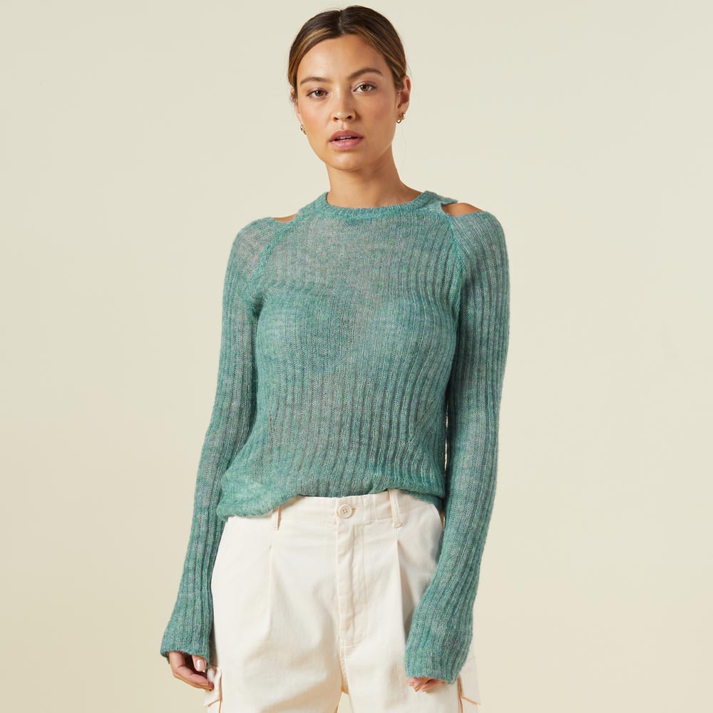 Mohair Cut Out Sweater